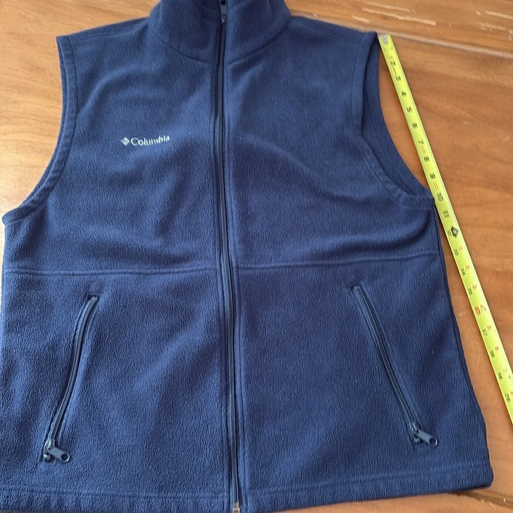 Columbia Men's Deep Blue Fleece Vest Size Medium